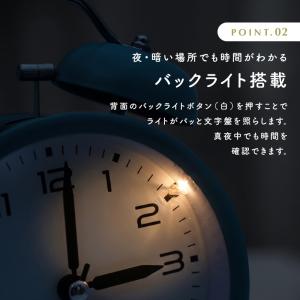 置き時計 目覚まし時計 置時計 連続秒針 静か...の詳細画像2