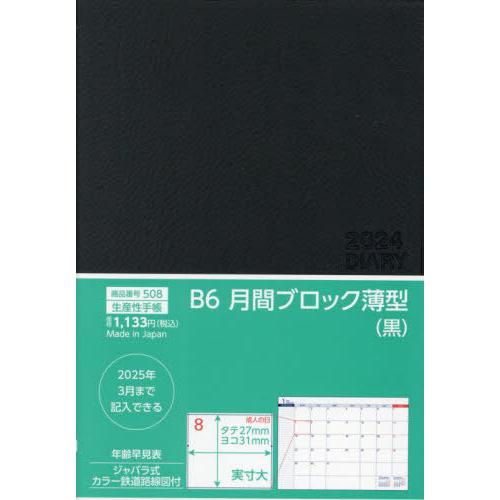 [本/雑誌]/508.B6月間ブロック薄型 (2024年版)/生産性出版