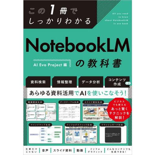 【送料無料】[本/雑誌]/この1冊でしっかりわかるNotebookLMの教科書/AIEvoProje...