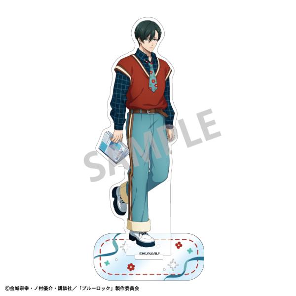 (s)ﾌﾞﾙｰﾛｯｸ ｱｸﾘﾙｽﾀﾝﾄﾞ 糸師凛 ｶﾝﾄﾘｰﾌｧｯｼｮﾝ