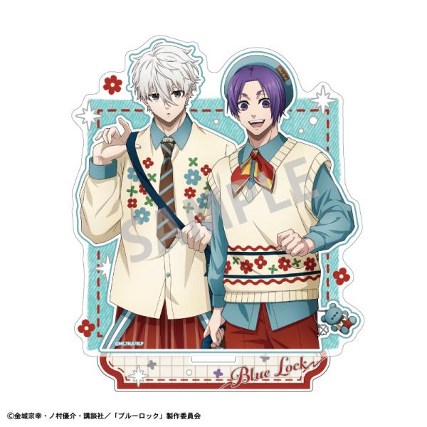 (s)ﾌﾞﾙｰﾛｯｸ ﾍﾟｱｱｸﾘﾙｽﾀﾝﾄﾞ 凪誠士郎&御影玲王 ｶﾝﾄﾘｰﾌｧｯｼｮﾝ