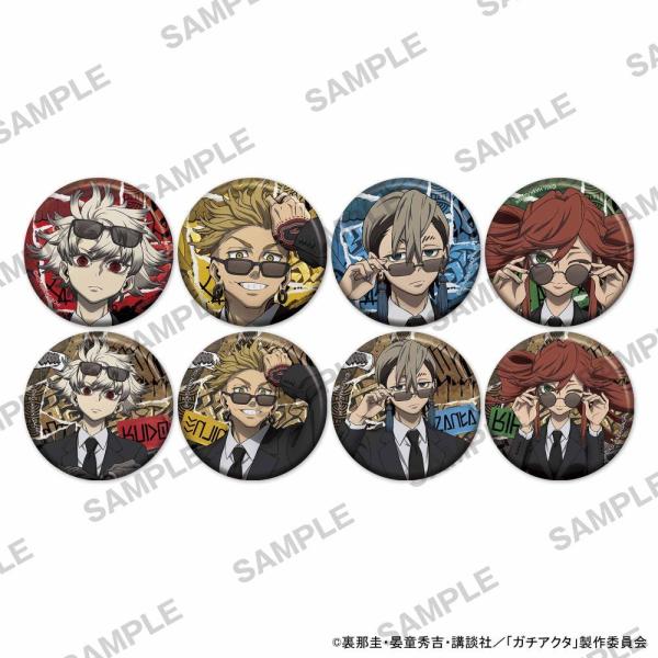 TVｱﾆﾒ『ｶﾞﾁｱｸﾀ』ｷﾗｷﾗ缶ﾊﾞｯｼﾞ 黒ｽｰﾂVer. Pack