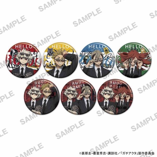 TVｱﾆﾒ『ｶﾞﾁｱｸﾀ』BIGｷﾗｷﾗ缶ﾊﾞｯｼﾞ 黒ｽｰﾂVer.Pack