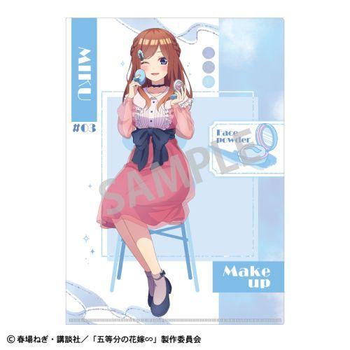 2024/07発売 [グッズ]/五等分の花嫁 A4 シングルクリアファイル 中野三玖 メイクアップ【...