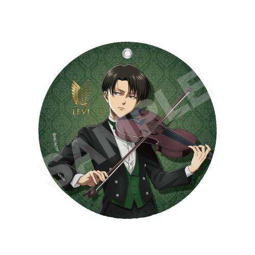 2025/09発売 [グッズ]/進撃の巨人 四重奏 Ver. レザーコースターキーホルダー / 03...