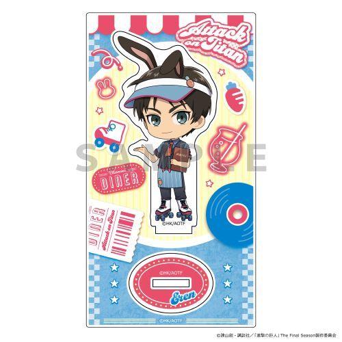 2026/03発売 [グッズ]/[進撃の巨人] アクリルスタンド (エレン / ウサミミダイナー)【...