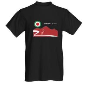 Santillo Cicli メンズTシャツ黒　Mountain　サンティッロ