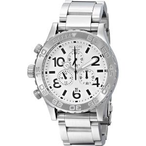 《新品未使用》ニクソン NIXON 腕時計 A037-100 クロノグラフ シルバー ホワイト｜nepick-apparel