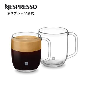 中古ネスプレッソコーヒーメーカーF521 + ネスプレッソコップセット(2個) ネスプレッソ 公式 コーヒーマグカップ M 2客（満水容量 約485ml