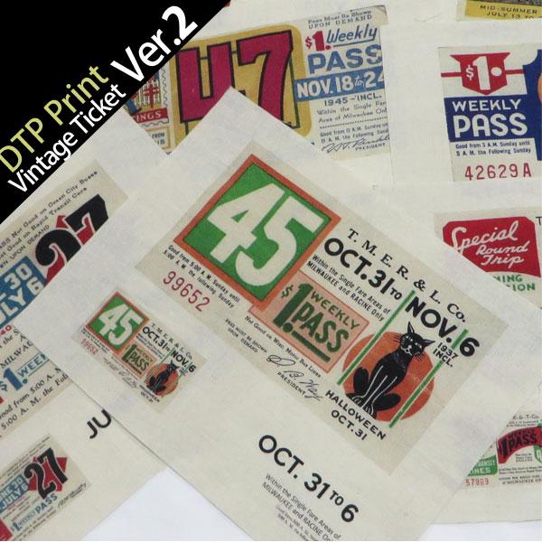 ( カットクロス ) vintage ticket ver2(ヴィンテージチケット)ハンドスパンイラ...