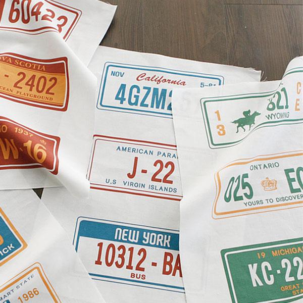 ( リネン )ニューライセンスプレート リネンイラストカット【商用利用可能】