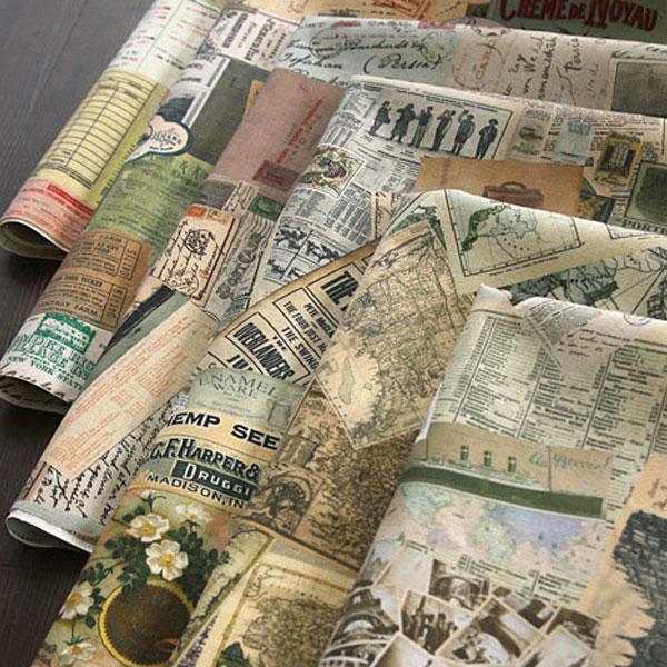 ( リネン ) ヴィンテージコラージュ 6 type リネン (vintage collage 6 ...