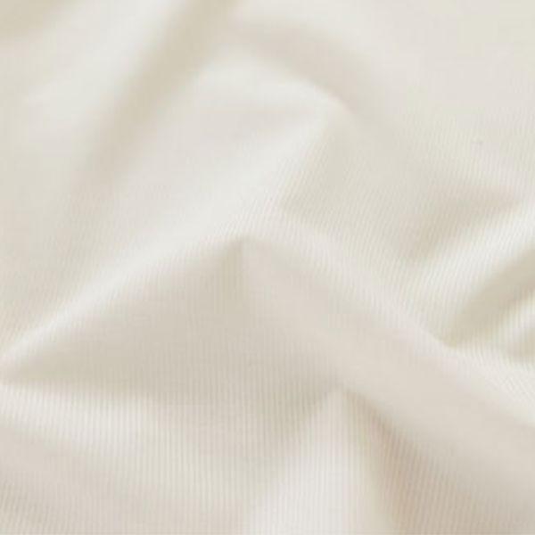 【ソフトリネン】ブロードウェイ　ストライプ（ホワイト）90cm