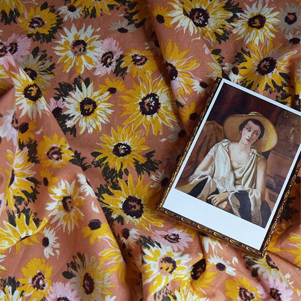 ( リネン ) ヴィンセントサンフラワー (Vincent’s Sunflower ) リネン 【 ...