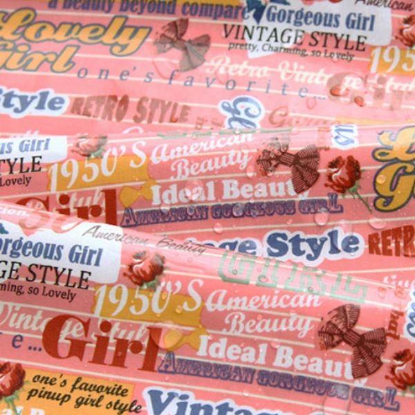 【 アウトレット 】( ソフトラミネート ) ヴィンテージピンクローズコットン Laminating...