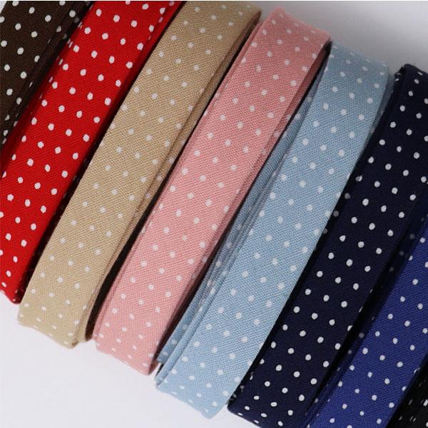 ( バイアステープ ) プチドットバイアステープ 1cmバイアステープ【 商用利用可 】