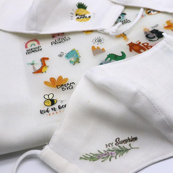 ( ファブリックシール ) Happy day (IRON STICKER) 3D Fabric シ...