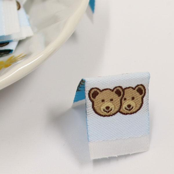 ( ラベル ) クマの兄弟 ラベル （2個） 手芸 ラベル 手作り  手芸用品 【 商用利用可 】