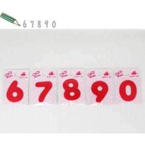 ( わくわくワードワッペン )Red 67890...の商品画像