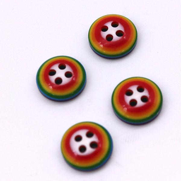 ( ボタン ) レインボー レイヤー ボタン │ 11mm ボタン  (2個) 【 商用利用可 】