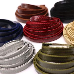 ( アクリル紐 ) 5mm ワックスコード平紐 │（7色）【 商用利用可 】【 マンスリーセール 特別価格 】