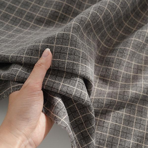 ( 混紡 ) エズラ チェック  ウール混紡 チェック生地 │ 【 商用利用可 】【 手作り 手芸 ...