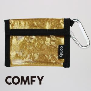 パスケース コンフィ COMFY Ticket holder スノーボード チケットホルダー アウトドア gold ゴールド 金 ラメ スノボー カラビナ ユニセックス 子供 キッズ｜nest001