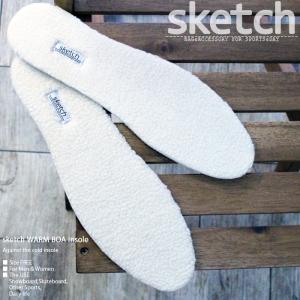 インソール sketch WARM BOA INSOLE スケッチ 中敷き 暖かい 冬用 立ち仕事 スポーツ スケートボード スノーボード もこもこ 暖かい