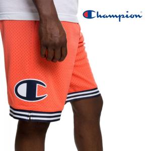 チャンピオン ショートパンツ ハーフパンツ Champion REC MESH SHORT 88830 Orange バスケット パンツ ショーツ ゲームパンツ バスパンメンズ 男性 USA企画