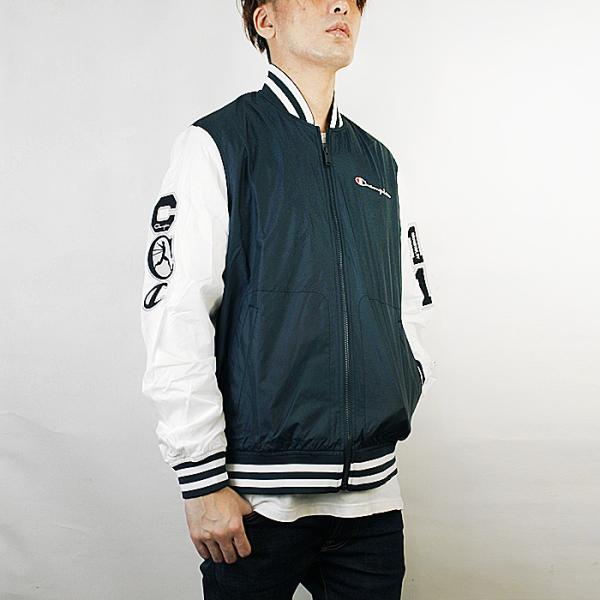 チャンピオン スタジャン Champion SATIN BASEBALL JACKET V1941 ...