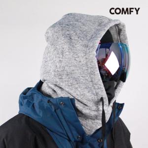 スノーボード ネックウォーマー コンフィ COMFY HOOD WARMER Gray フードウォーマー フェイスマスク 防寒 スノボー メンズ レディース ユニセックス キッズ｜nest001