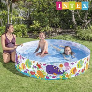 インテックス ビニールプール INTEX オーシャンプレイスナップセットプール U-56452 小型プール 簡易プール 183×38cm ウォールプール 家庭用プール キッズ 子供