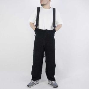 アメリカ軍 フリースオーバーオール GI ECWCS COLD WEATHER SYNTHETIC FLEECE OVERALLS Black DEAD STOCK デッドストック 米軍放出品 ビブパンツ フリース 軍物｜nest001