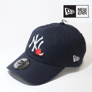 ニューエラ 帽子 キャップ NEWERA TEAM STATE FRUIT CASUAL CLASSIC/001 New York Yankees Apple Navy ニューヨーク ヤンキース ビッグアップル｜nest001