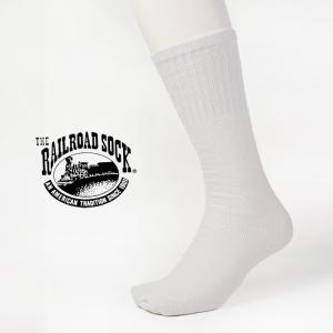 レイルロードソックス 6足入り靴下 THE RAILROAD SOCK MENS 6PAIR BAG TUBE SOCK 6075 White チューブソックス 靴下 6P 6枚パック 爆買
