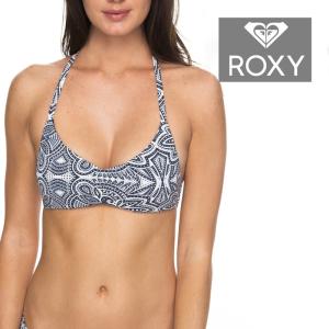 ロキシー ビキニトップ ROXY Girl Of The Sea-Athletic Tri Bikini Top for Women ERJX303609 MARSHMALLOW TRIBAL VIBES STRIP Black White ウーマンズ 水着｜nest001