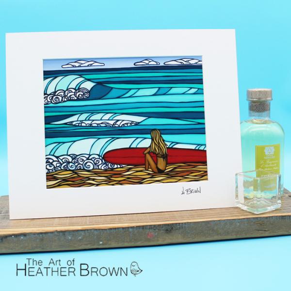 ヘザーブラウン アートプリント 絵画 HEATHER BROWN SURF GIRL HB9126 ...