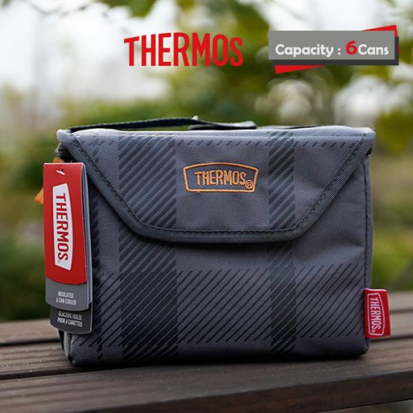 サーモス クーラーボックス 缶クーラー THERMOS 6 CAN COOLER BASIC PLA...