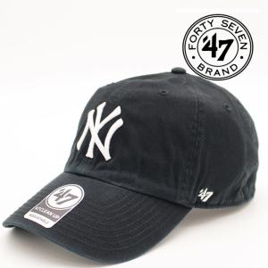 フォーティーセブンブランド キャップ 帽子 47BRAND 47 CLEAN UP NEW YORK YANKEES B-RGW17GWS-BKD-BK ニューヨークヤンキース スナップバック｜nest001