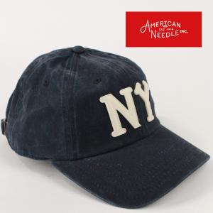 アメリカンニードル キャップ 帽子 AMERICAN NEEDLE ARCHIVE NEW YORK BLACK YANKEES 44747B ネイビー 青 ウォッシュ加工 ビンテージ ニューヨーク｜nest001