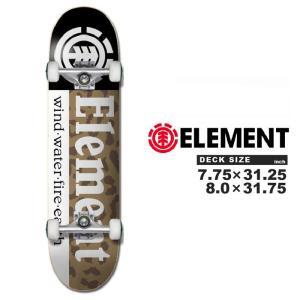 スケートボード コンプリート エレメント ELEMENT SKATEBOARDS COMPLETE CHEETAH SECTION ALYXW00166 スケボー スリック 初心者 上級者 ストリート SB SK8 ロゴ｜nest001