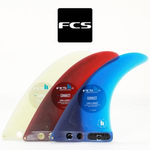 サーフィン フィン シングルフィン FCS 2 CONNECT PG FCON-LB-80-R Clear Navy Red 8インチ クリア ネイビー レッド 透明 赤 青 サーフ サーフボード 1枚｜nest001