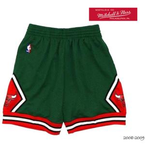 ミッチェル＆ネス ハーフパンツ MITCHELL & NESS Swingman Shorts Chicago Bulls 2008-09 SMSHGS18224-CBUDKGN08 シカゴブルズ ショーツ ゲームパンツ｜nest001