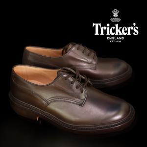 トリッカーズ ウッドストック 革靴 trickers WOODSTOCK LEATHER SOLE M5636/9 Espresso Burnished レザーソール 短靴 ラウンドトゥ ウイングチップ コンフォート｜nest001