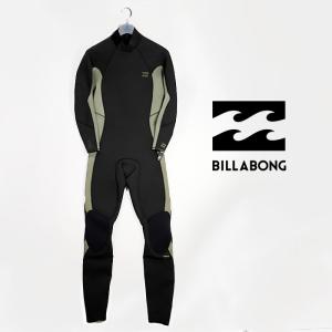 ビラボン ウェットスーツ BILLABONG 302 3/2MM ABSOLUTE BACK ZIP FULL WETSUIT ABYW100189 Militar バックジップ アブソリュート フルスーツ 長袖 無地 ロゴ｜nest001