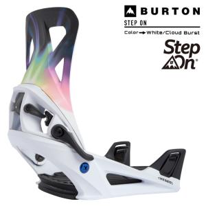 [日本正規品]スノーボード ビンディング バートン ステップオン 2023 BURTON STEP ON Re:Flex White Cloud Burst バインディング スノボー 22-23 男性 メンズ