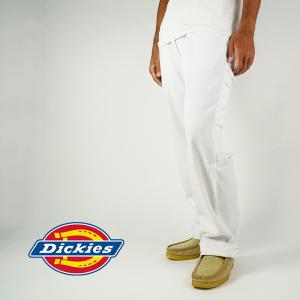 ディッキーズ ペインターパンツ Dickies FLEX RELAXED FIT PAINTERS PANTS EU308 White ワークパンツ ハンマーループ 作業着 ツールポケット リラックスフィット｜nest001