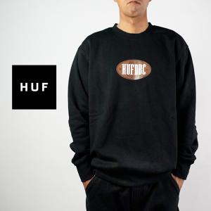 HUF（ハフ） スウェット トレーナー HUF SPLIT 1/4 ZIP MOCK Black