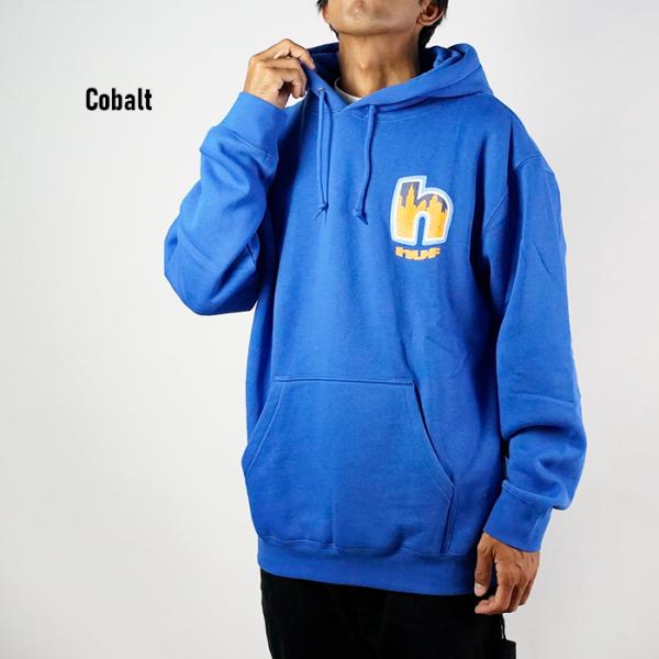 ハフ パーカー HUF ALL CITY P/O HOODIE PF00577 Cobalt コバル...