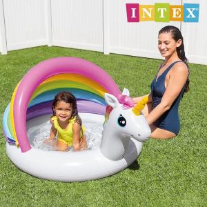 インテックス ビニールプール INTEX ユニコーンベビープール U-57113 小型プール 127×102×69cm 家庭用プール キッズ 子供｜nest001